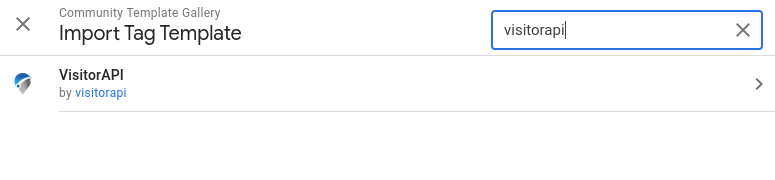 Configure VisitorAPI Tag in GTM